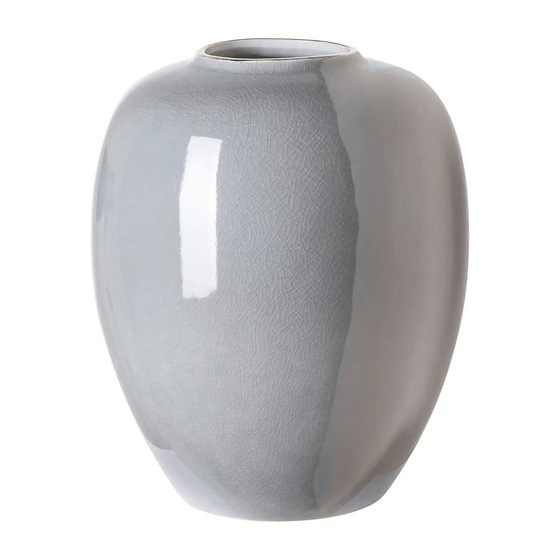 Blumenvase Porzellan Leandra Bodenvase Handgefertigt Grau - HomeDesign Knaus