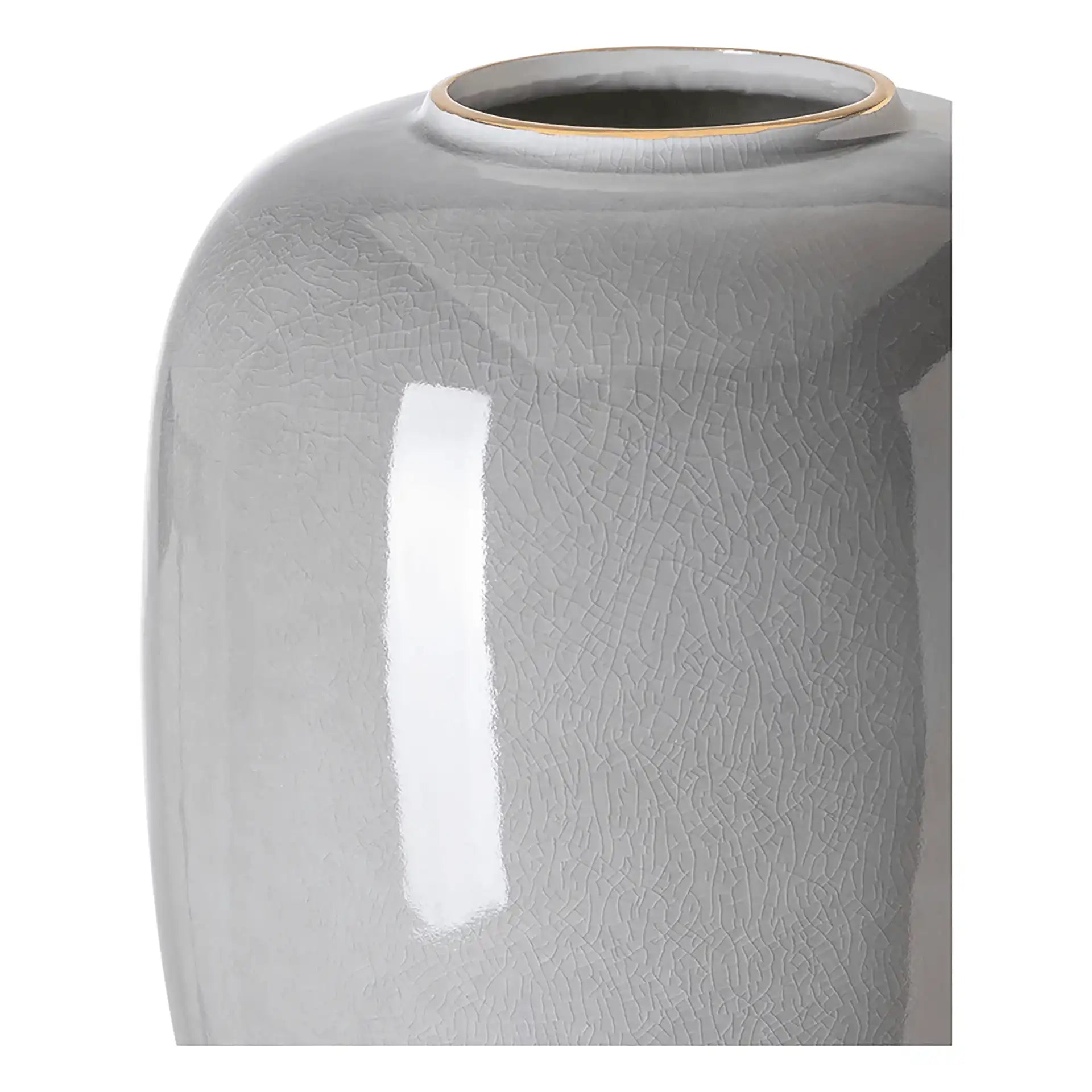 Blumenvase Porzellan Leandra Bodenvase Handgefertigt Grau - HomeDesign Knaus