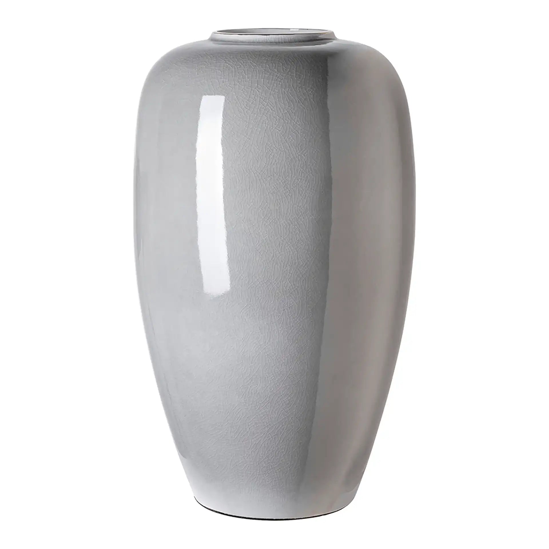 Blumenvase Porzellan Leandra Bodenvase Handgefertigt Grau - HomeDesign Knaus