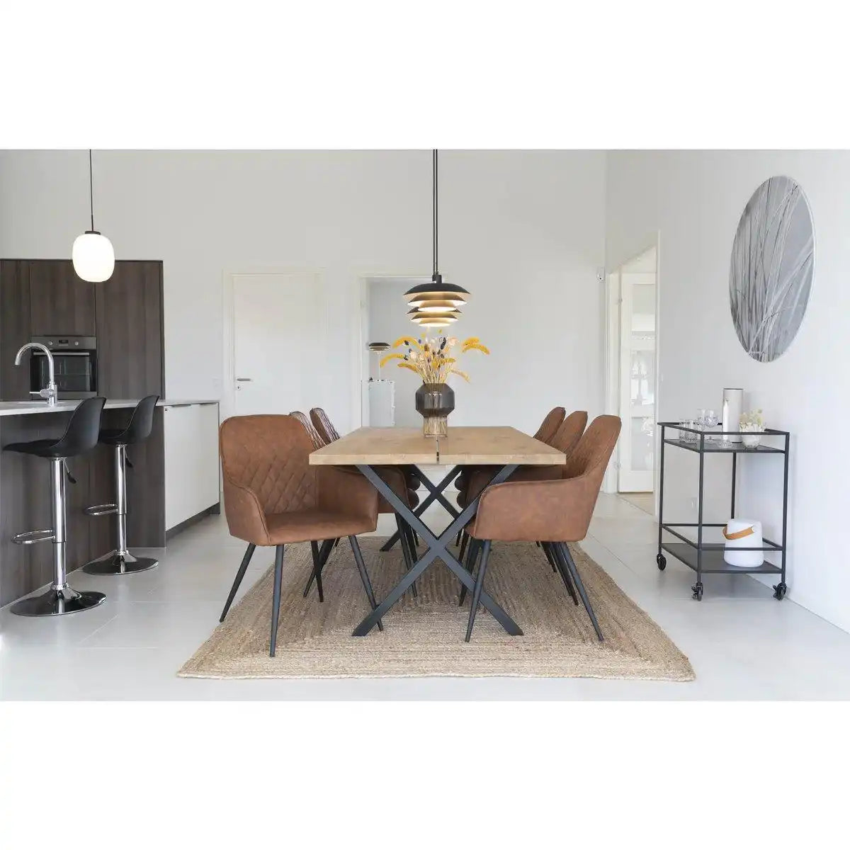 Bombay-Teppich – Natur, 90 x 60 cm - HomeDesign Knaus