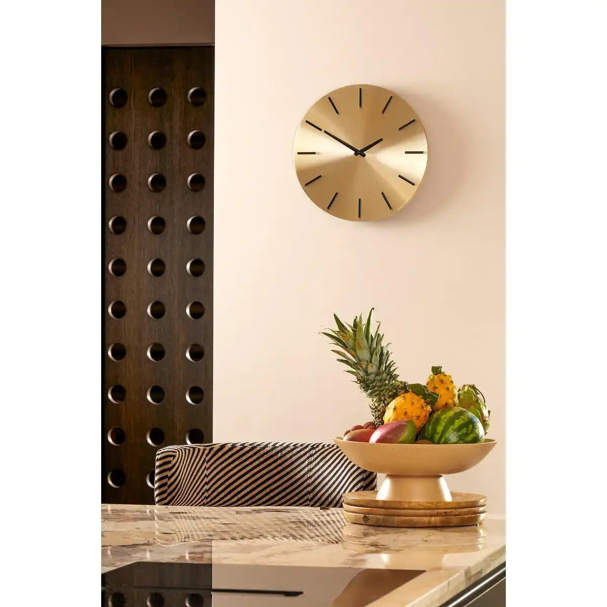 Brixen Wanduhr - Ø36 cm - Gold - HomeDesign Knaus