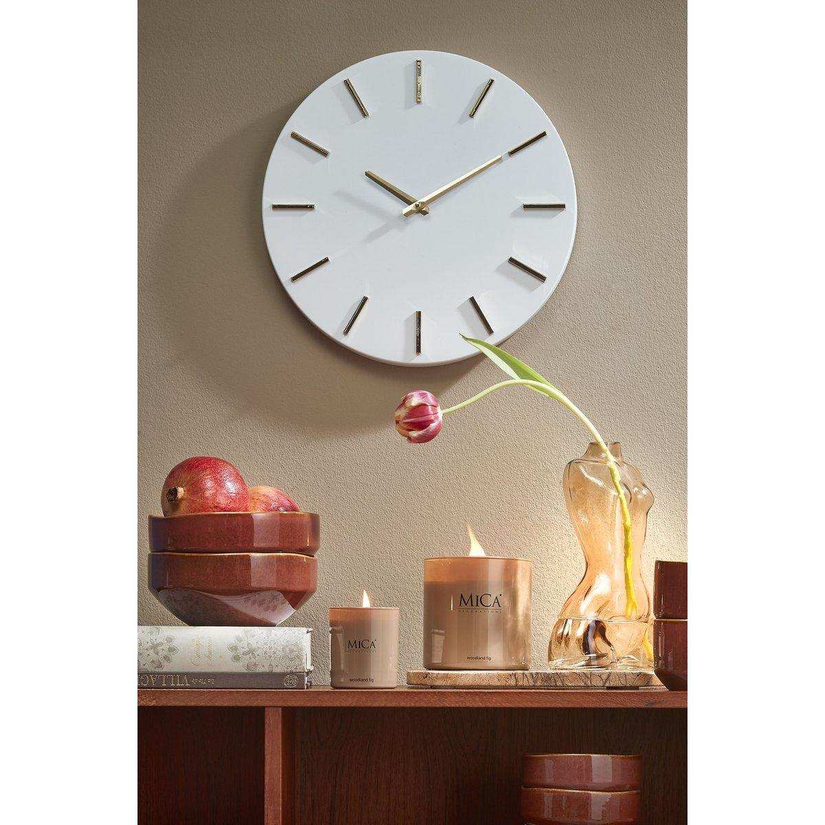 Brixen Wanduhr - Ø36 cm - Weiß - HomeDesign Knaus