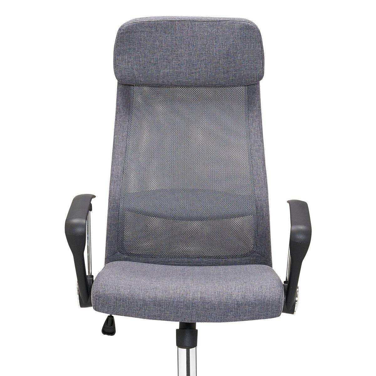 Bürostuhl grau mit Mesh und Stoffbezug - HomeDesign Knaus