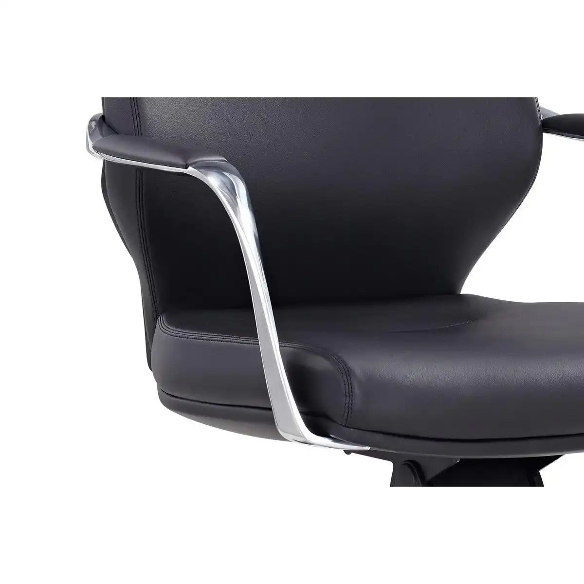 Bürostuhl Kunstleder-Optik schwarz - HomeDesign Knaus