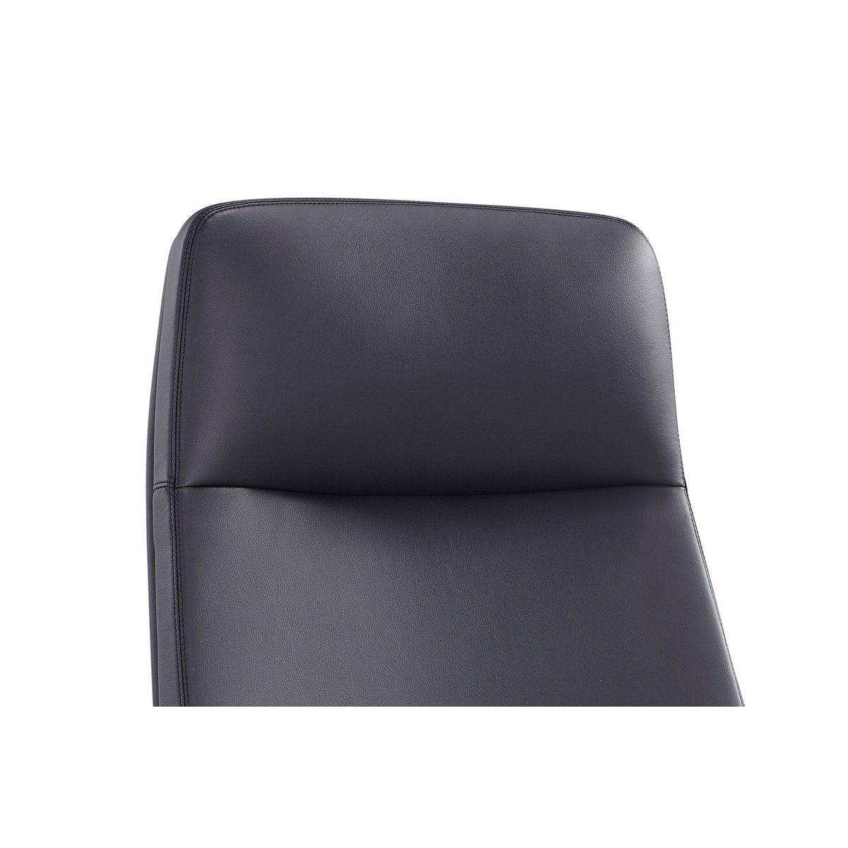 Bürostuhl Kunstleder-Optik schwarz - HomeDesign Knaus