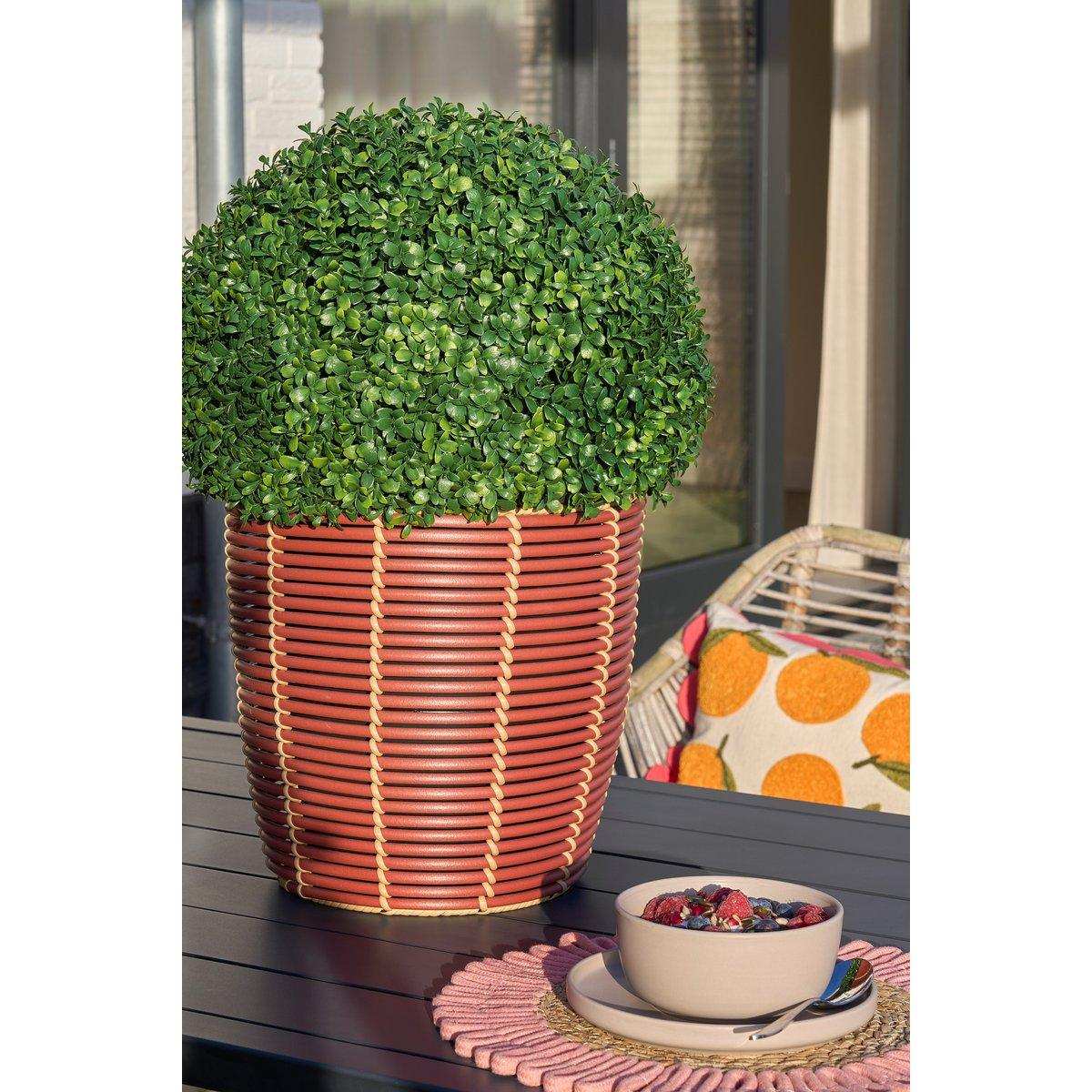 Buxus künstliche Pflanze im Topf - H50 x Ø40 cm - Grün - HomeDesign Knaus