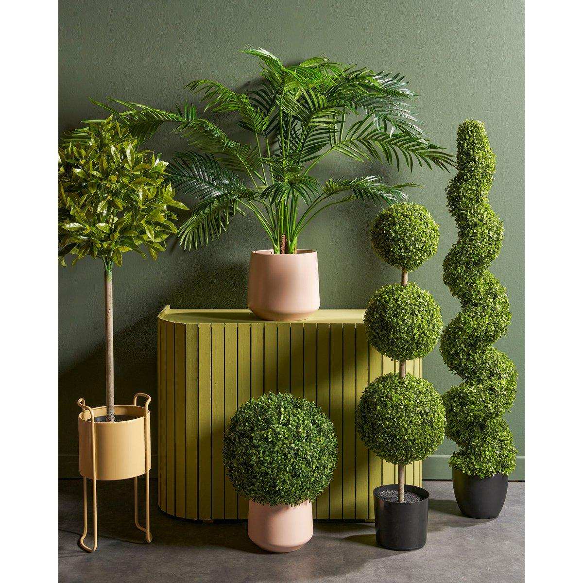 Buxus künstliche Pflanze im Topf - H50 x Ø40 cm - Grün - HomeDesign Knaus