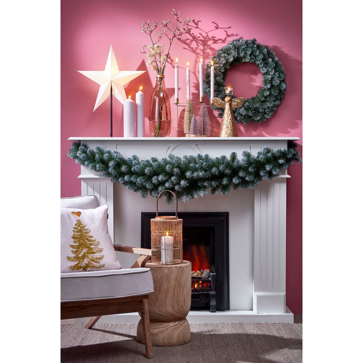 Colorado Weihnachtskranz – Ø60 cm – Frosted Green