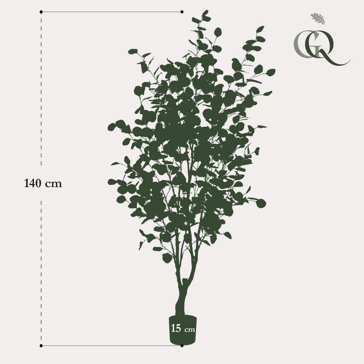 Künstliche Pflanze - Eukalyptus - Blue Gum Tree - 140 cm