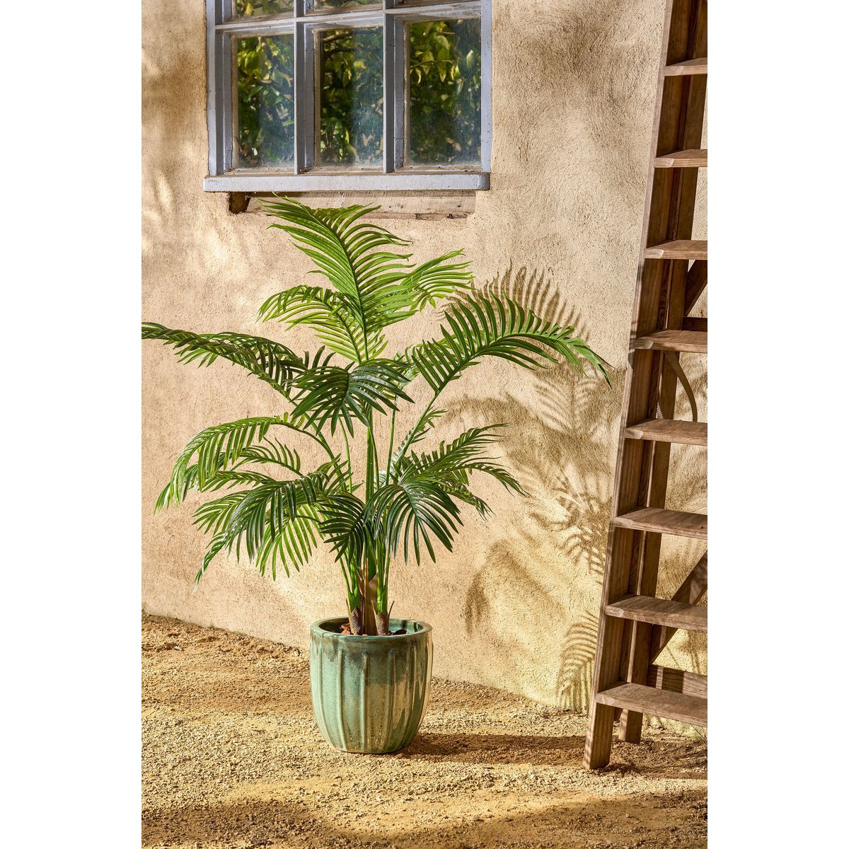 Areca Palm Artificial Pflanze im Topf - H134 x Ø50 cm - Grün