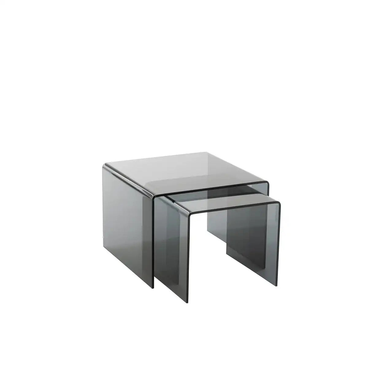 J-Line Beistelltisch – Glas – Schwarz