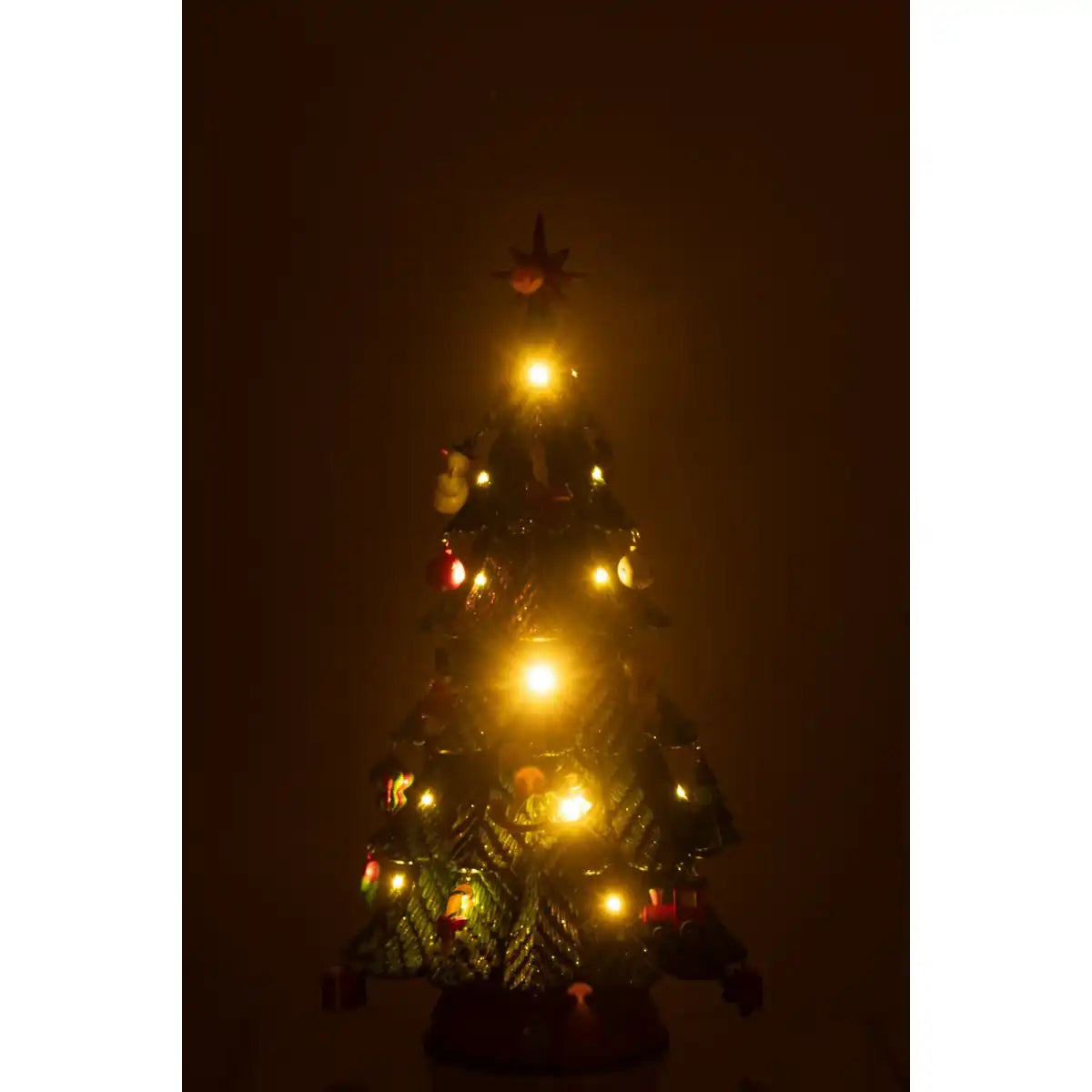 J -Line Dekoration Weihnachtsbaum -Ornamente - Polyresin - Mix - S - LED