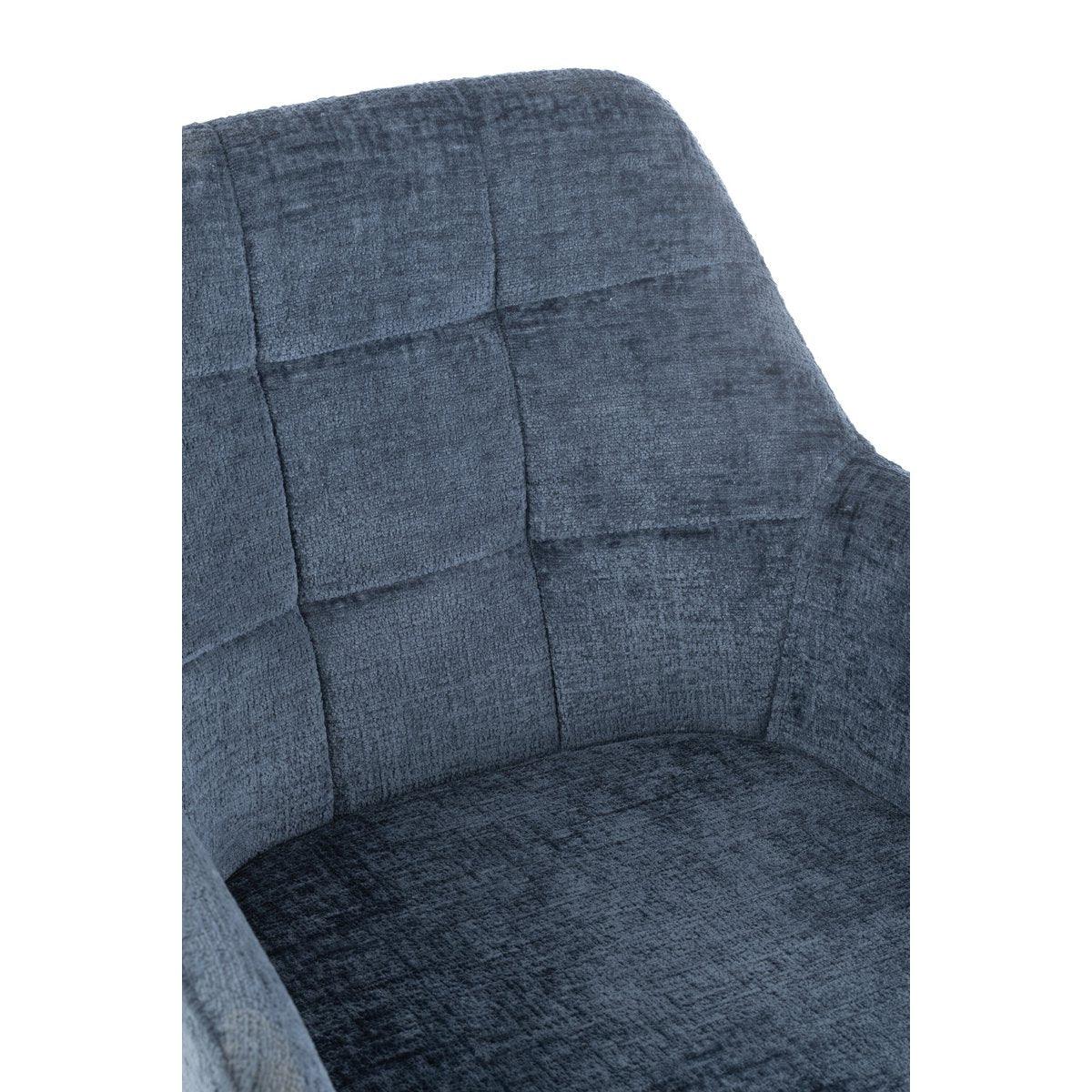 J-Line Stuhl Louna Eisen/Acryl Blau