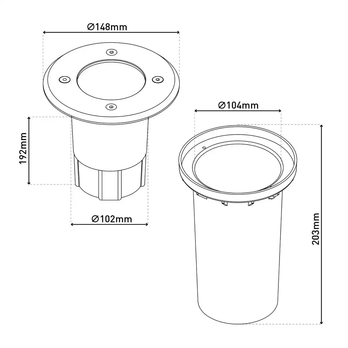 Bodeneinbaustrahler "SUELO"