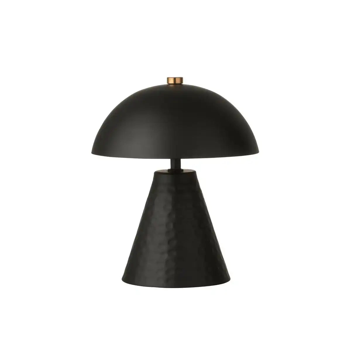 J-Line Tischlampe Pilz Eisen schwarz