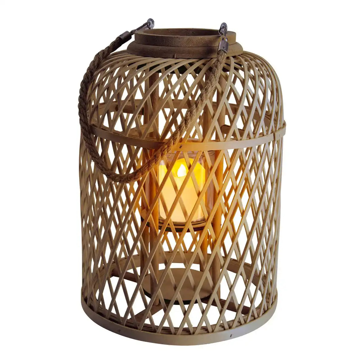 Dekoleuchte "KORBINIAN" inkl. Solar-LED-Kerze