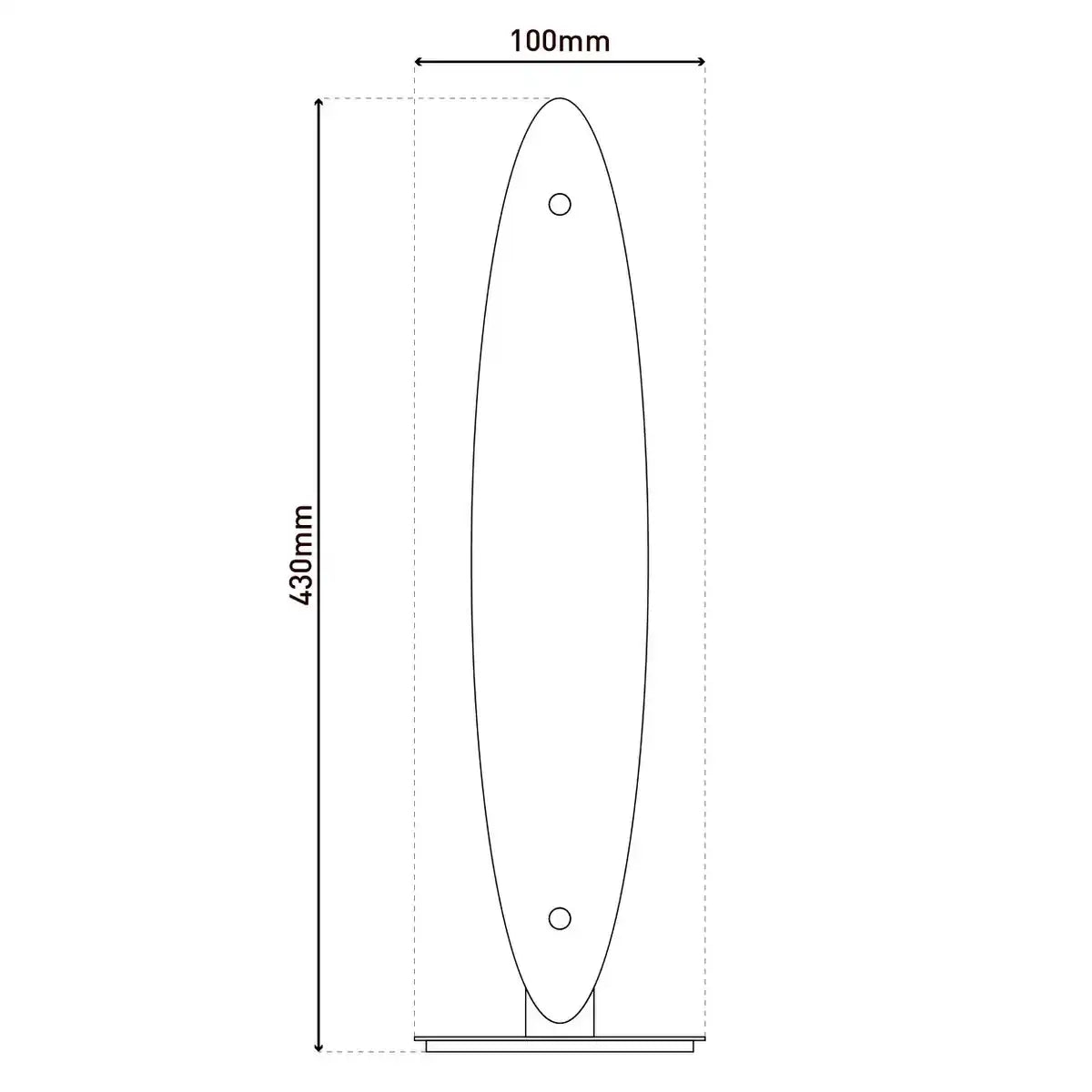 LED Tischleuchte "SURF" H:43cm