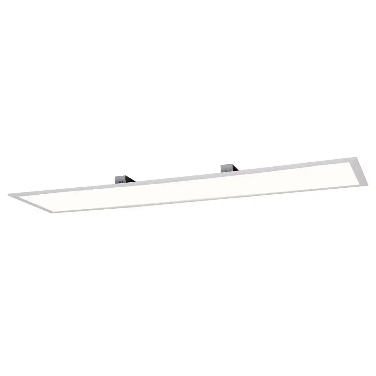 LED Aufbaupanel "NICOLA", Aufbauleuchte aus Metall und Kunststoff mit fest verbauten LEDs in neutralweiß, Panel für Innenräume 119,5 x 29,5 cm