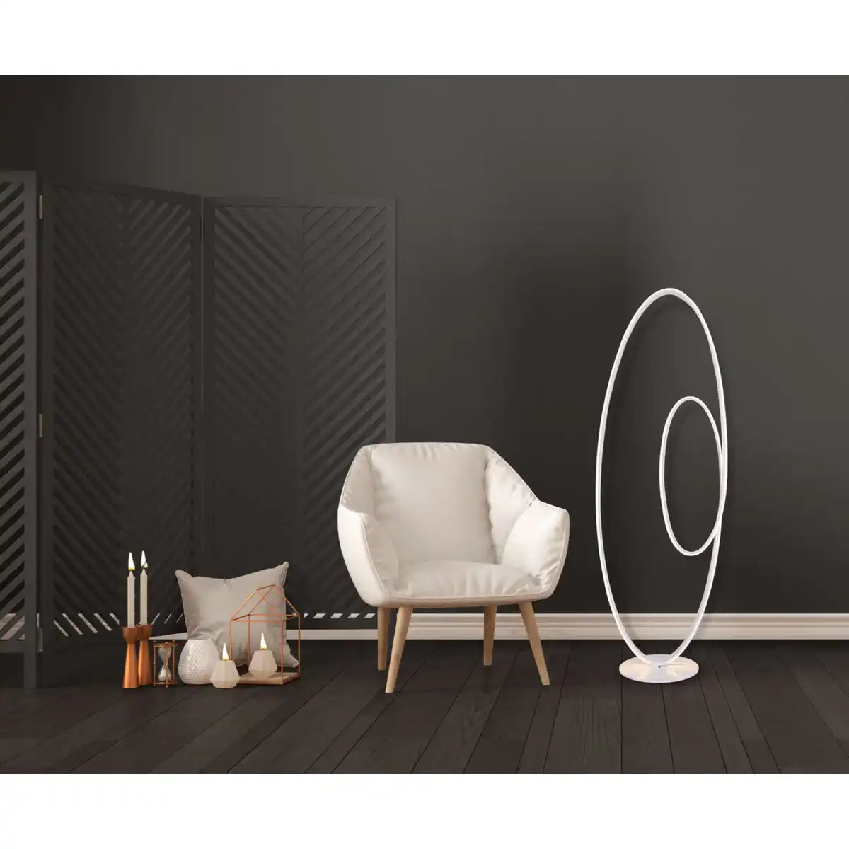 LED Stehleuchte h: 120cm weiß "ODRIVE"