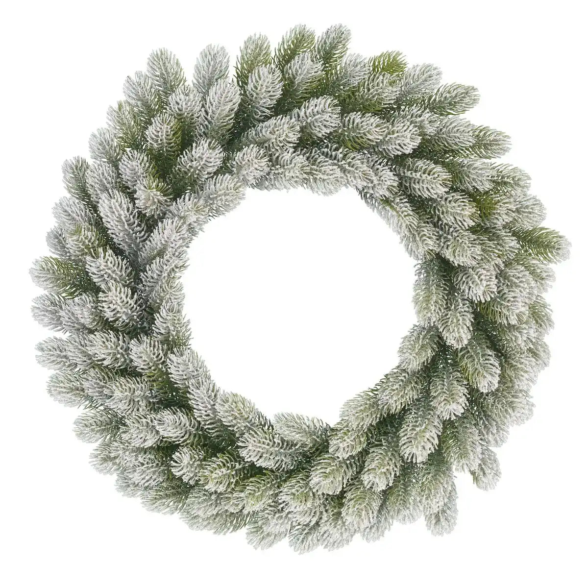 Nigata Weihnachtskranz – Ø60 cm – Grün gefrostet