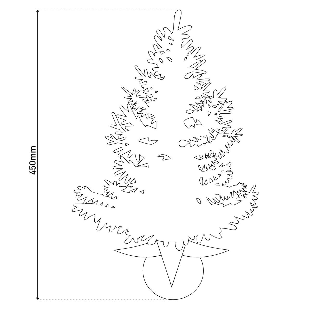 LED-Weihnachtsbaum mit Beeren und Tannenzapfen - h: 45cm