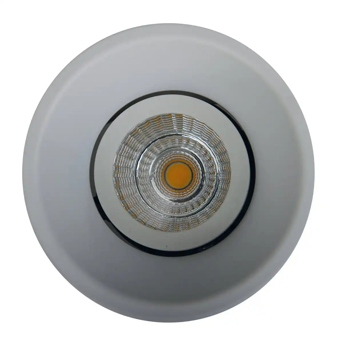 LED Einbauspot "TARO" Ø 9,4 cm, 10 cm tief, aus weißem Metall, 6 Watt, warmweiß
