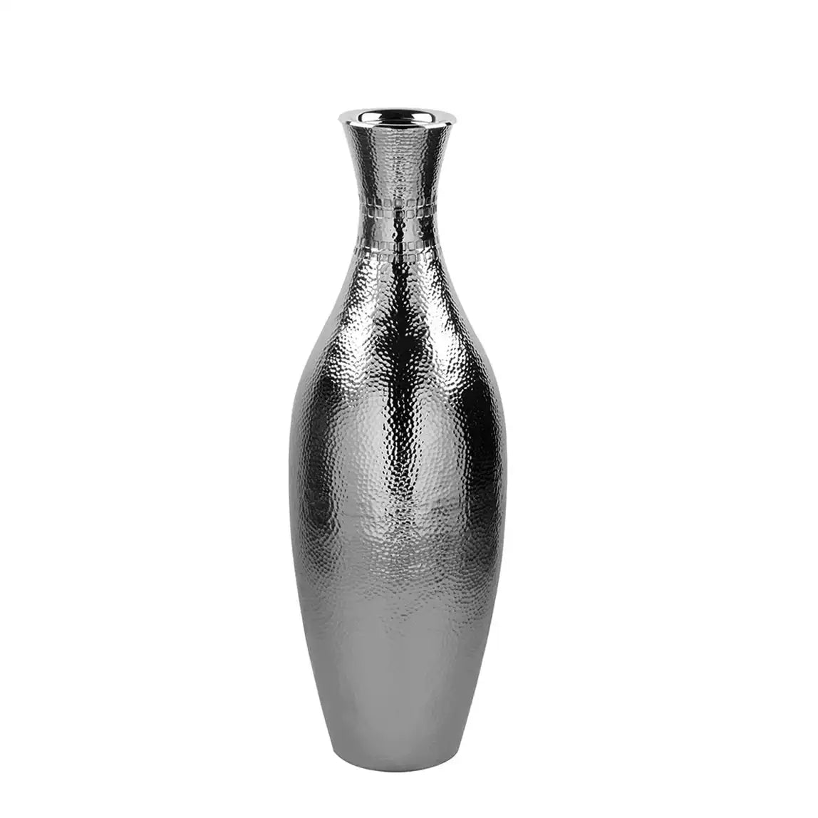 Carus Boden Kerzenständer Aluminium, vernickelt Aluminium poliert Bodenleuchter - HomeDesign Knaus