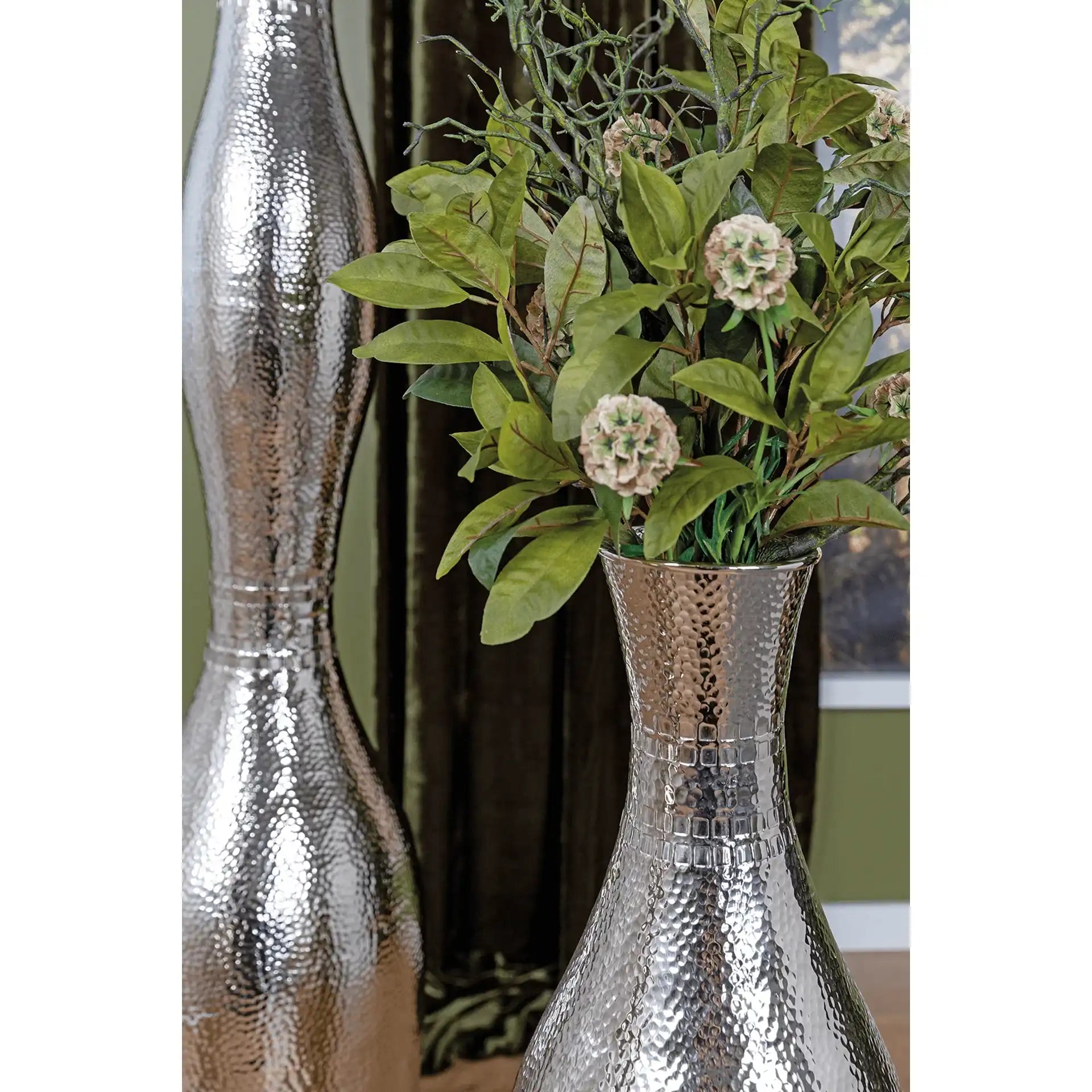 Carus Boden Kerzenständer Aluminium, vernickelt Aluminium poliert Bodenleuchter - HomeDesign Knaus