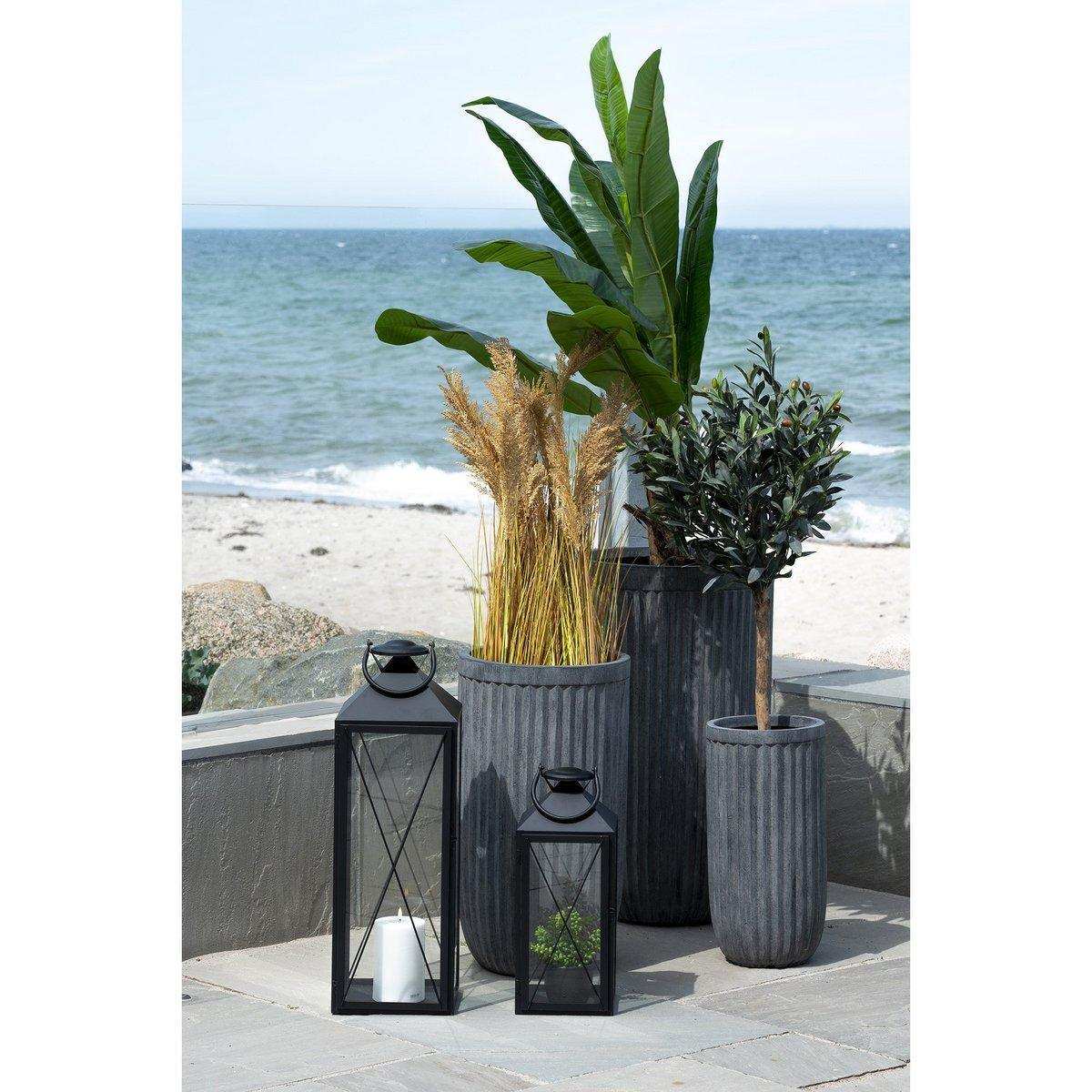 Casa Laterne, 2er-Set - Laterne, Stahl und Glas, schwarz, 2er-Set - HomeDesign Knaus