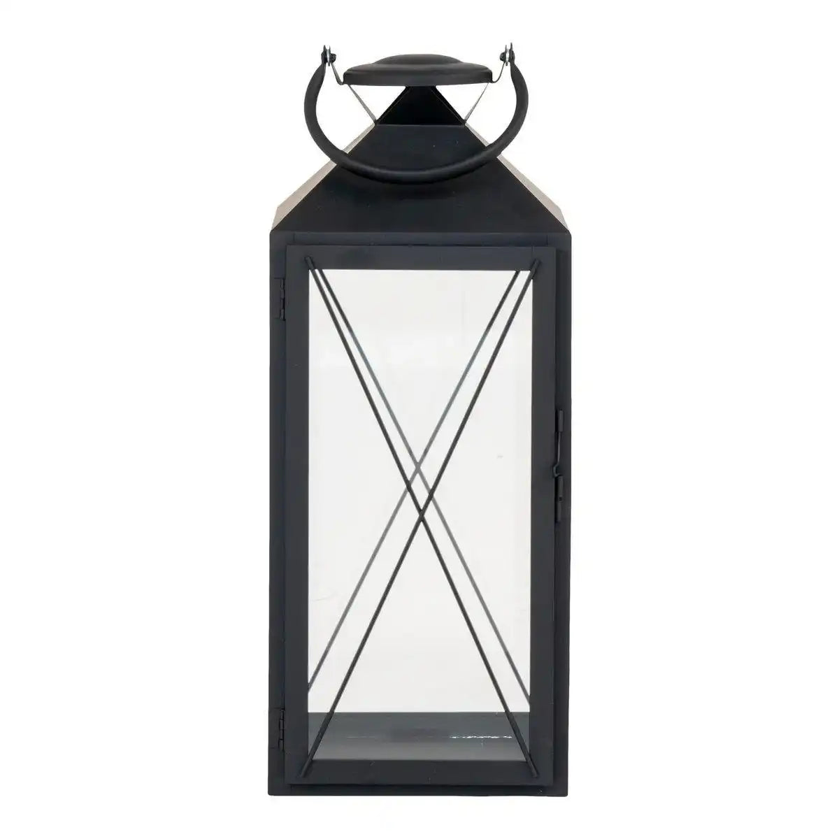 Casa Laterne, 2er-Set - Laterne, Stahl und Glas, schwarz, 2er-Set - HomeDesign Knaus