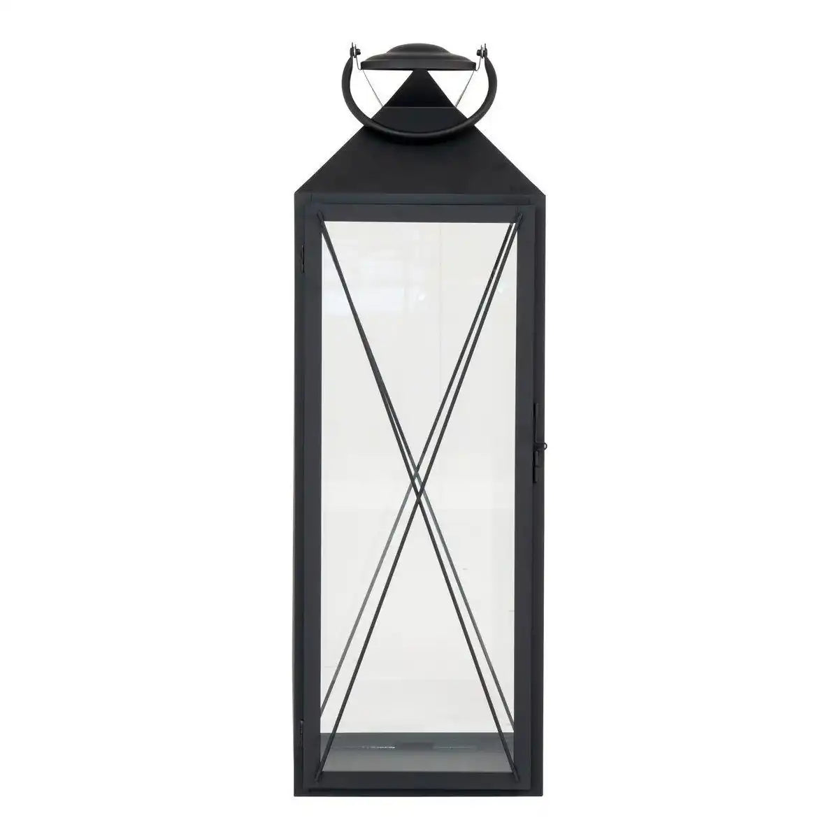 Casa Laterne, 2er-Set - Laterne, Stahl und Glas, schwarz, 2er-Set - HomeDesign Knaus