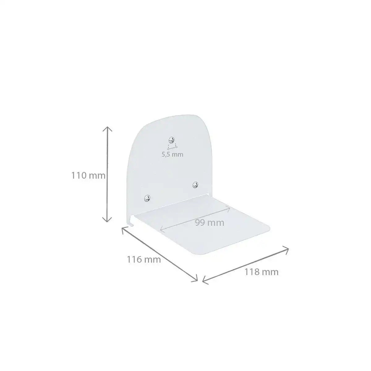 Casper – unsichtbar – schwebend – verstecktes Bücherregal – Weiß - HomeDesign Knaus