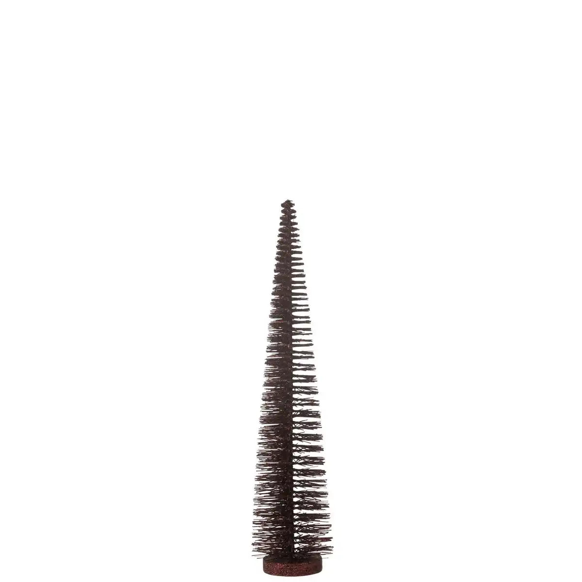 J -Line Dekoration Weihnachtsbaum Glitzer - Kunststoff - Bordeaux Medium