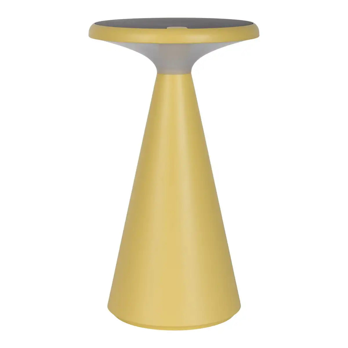 Solar-Akku-Tischleuchte "Palu" für Außen und Innen, aus Kunststoff in Gelb , 20 cm hoch