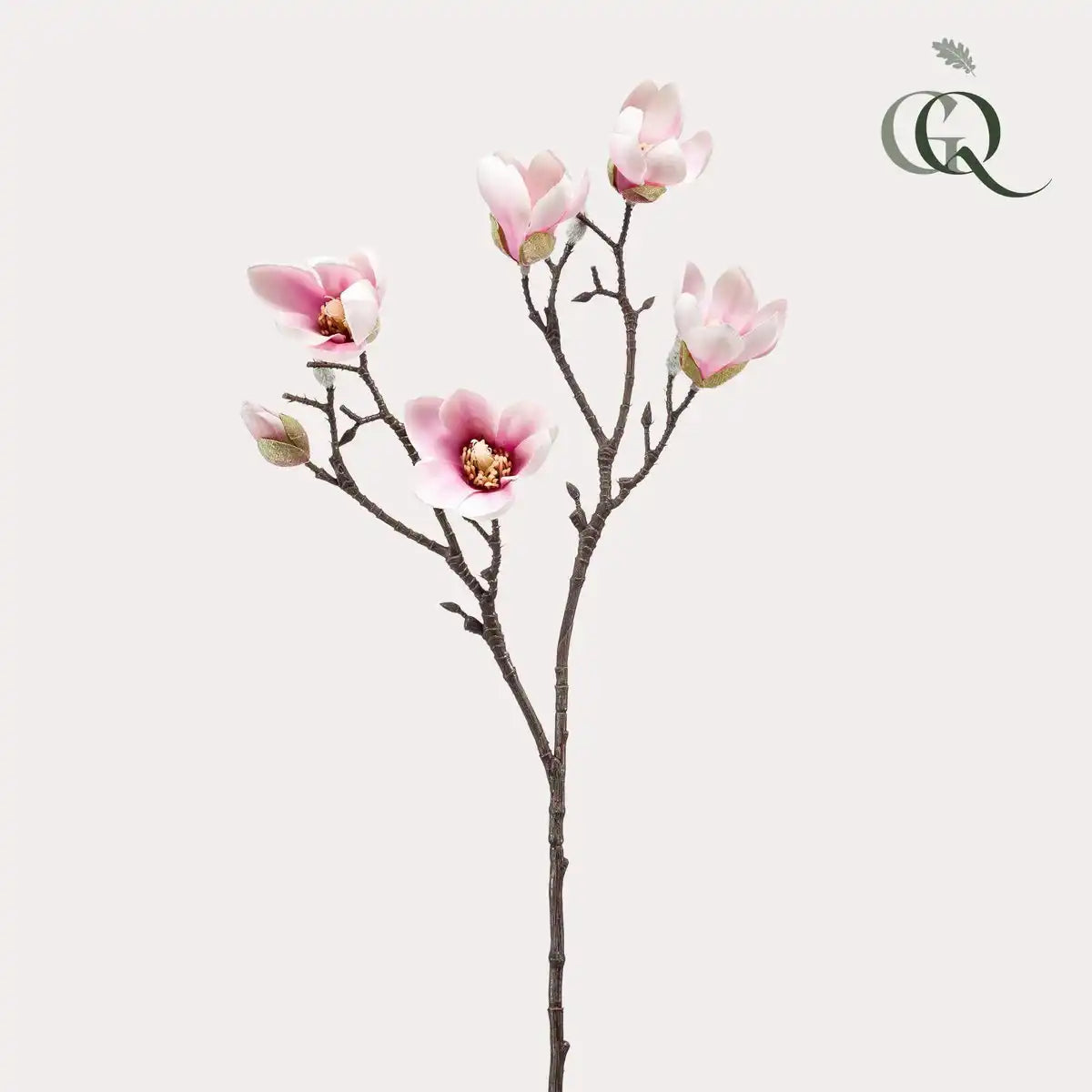 Künstliche Blumen - Magnolienblume Rosa x8 -65cm