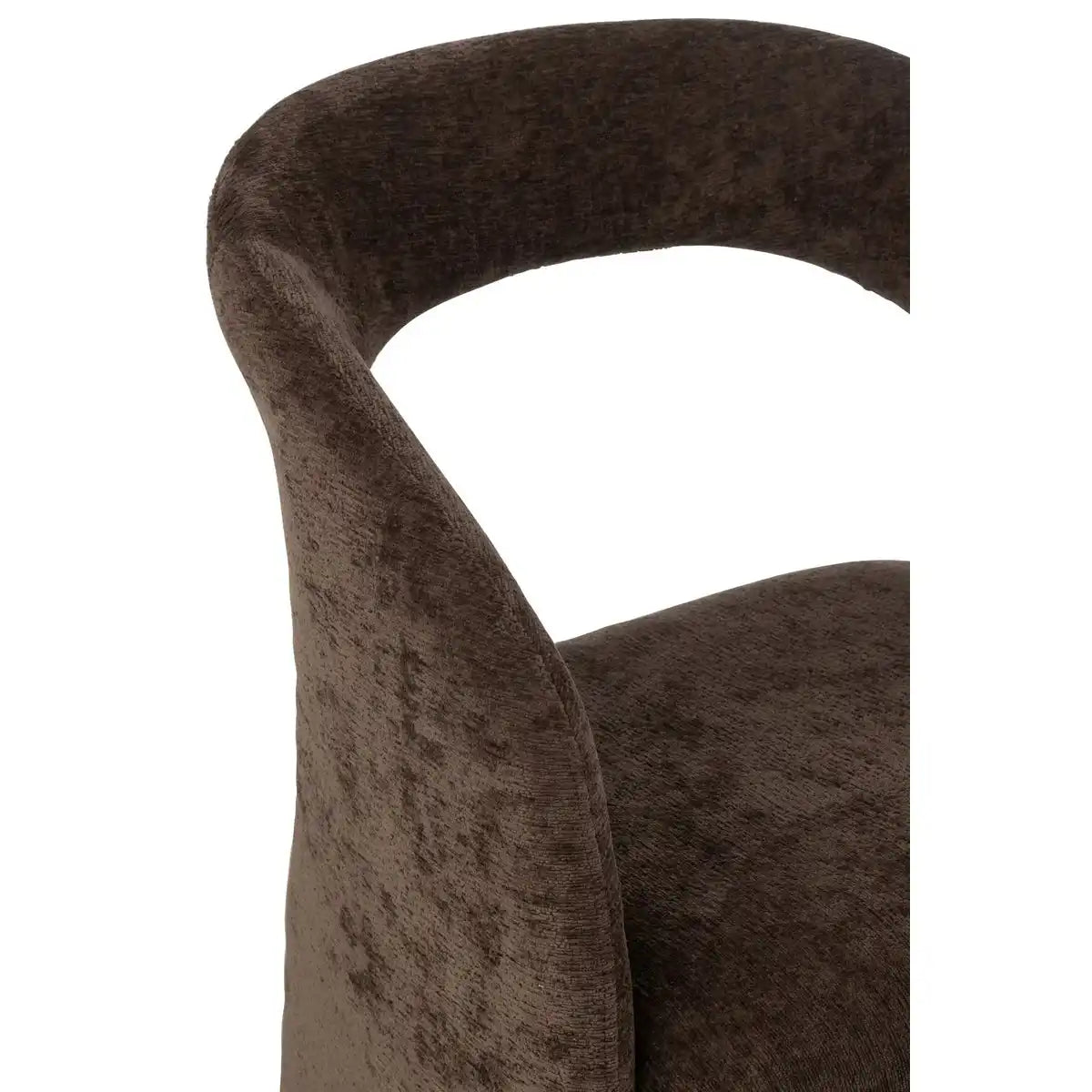 J-Line Anise Stuhl Textil Dunkelbraun