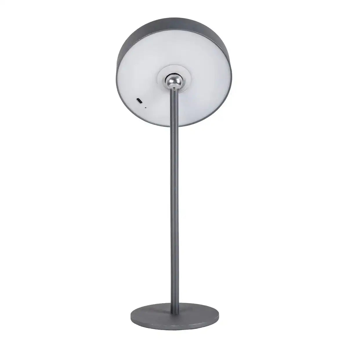 LED-Akku-Tischleuchte magnetisch "ELLA" für Außen und Innen, aus Metall und Kunststoff in Grau , 35 cm hoch