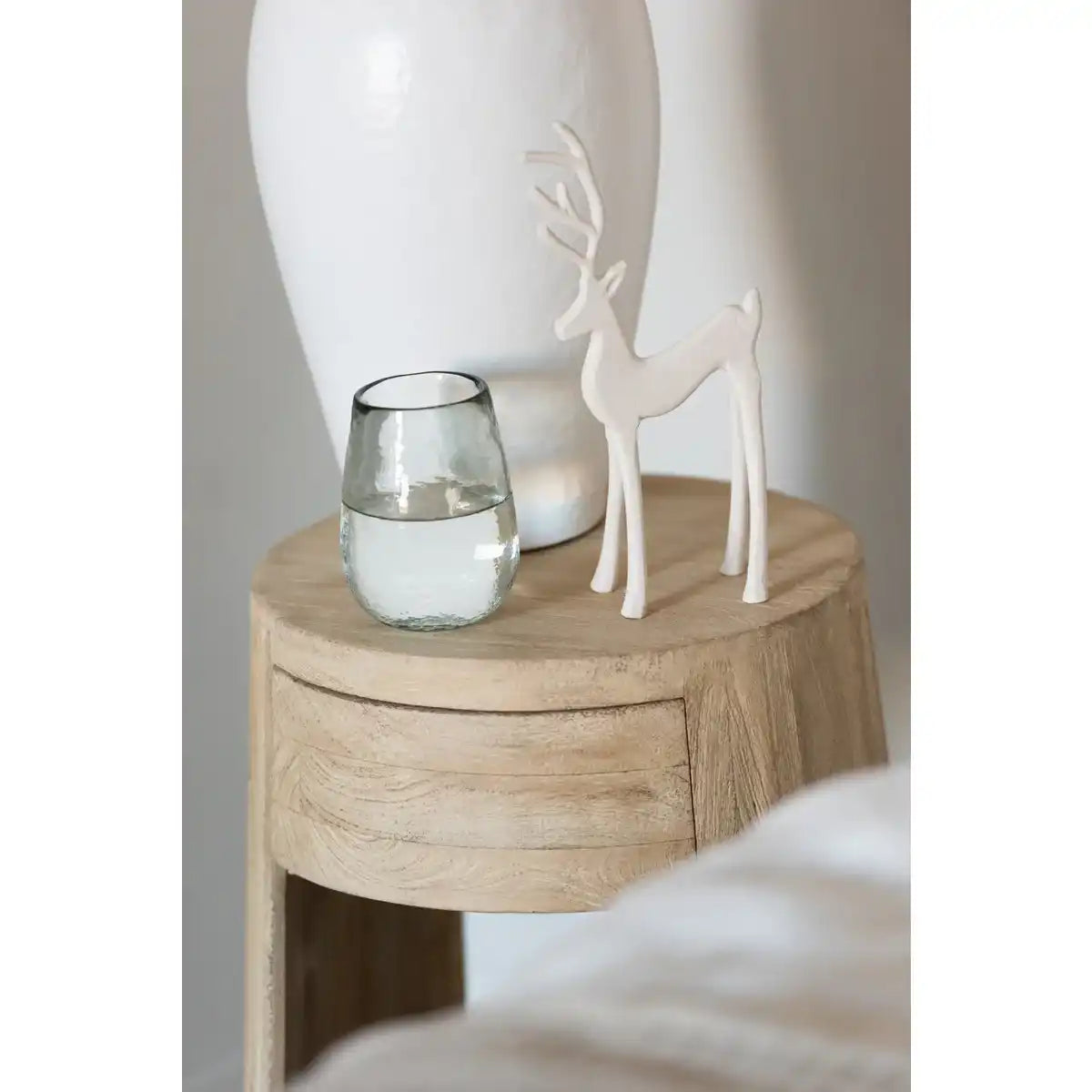 J -Line Figure Rentier Goa - Aluminium - Wit -Small