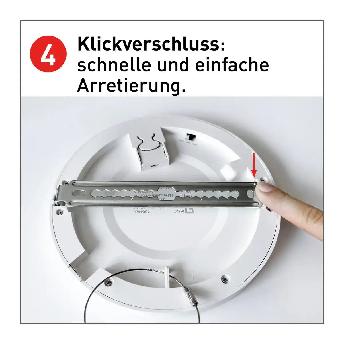LED Deckenleuchte "BONUS" Ø16,5 cm, Funktionsleuchte Einbau- und Aufbau möglich, Deckenlampe aus Metall und Kunststoff in weiß, mit fest verbauten LEDs, inkl. CCT-Farbwechsler