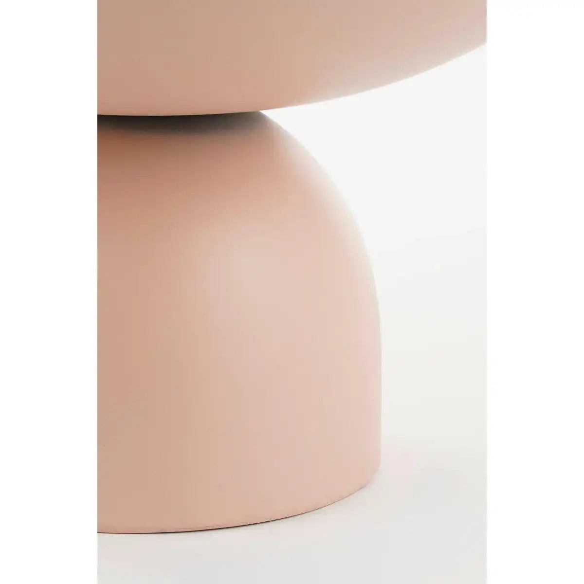 Celise Side Table - H28 x Ø47 cm - Metall - hellrosa - HomeDesign Knaus