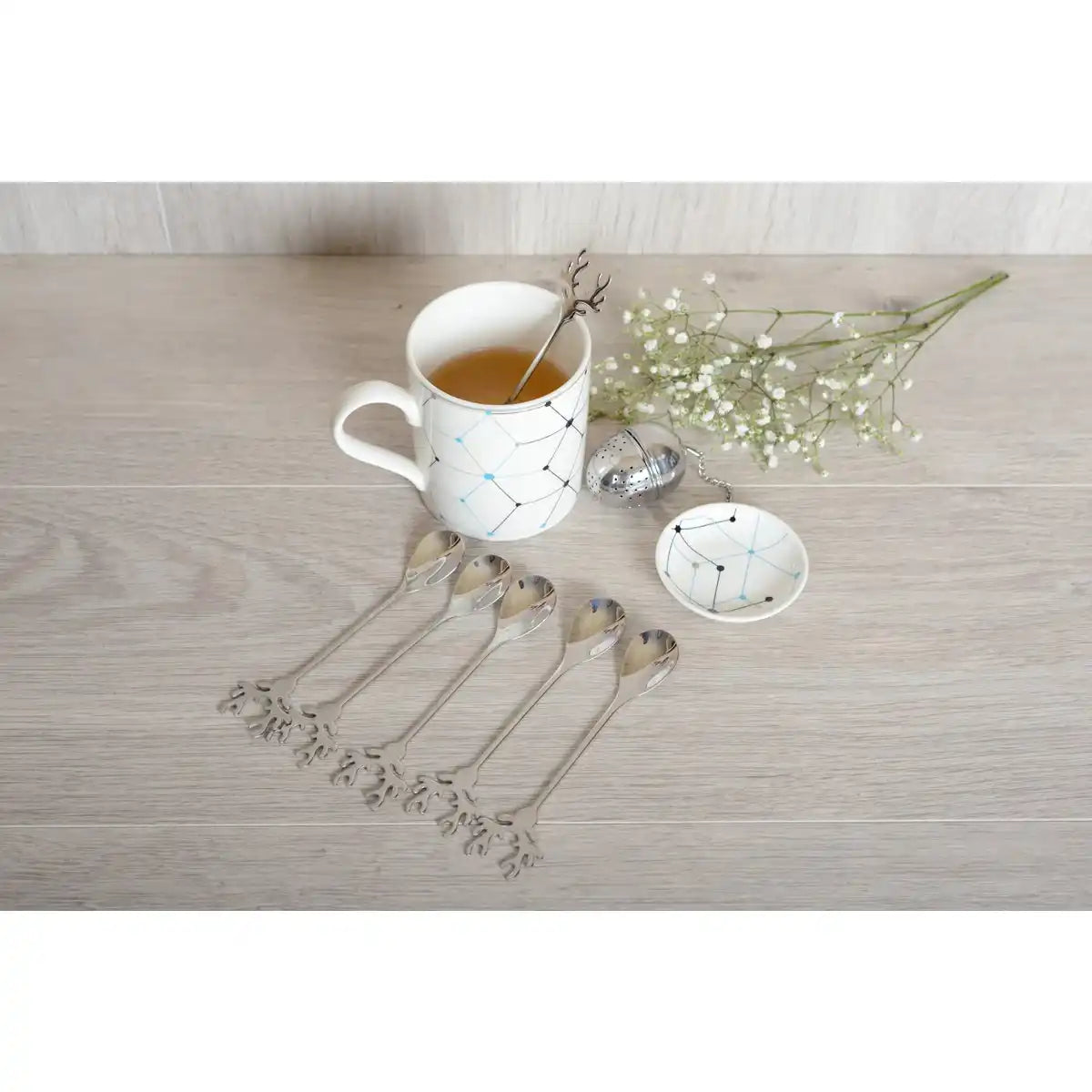 Cerf Silberlöffel - 6 -Set von 6 - HomeDesign Knaus