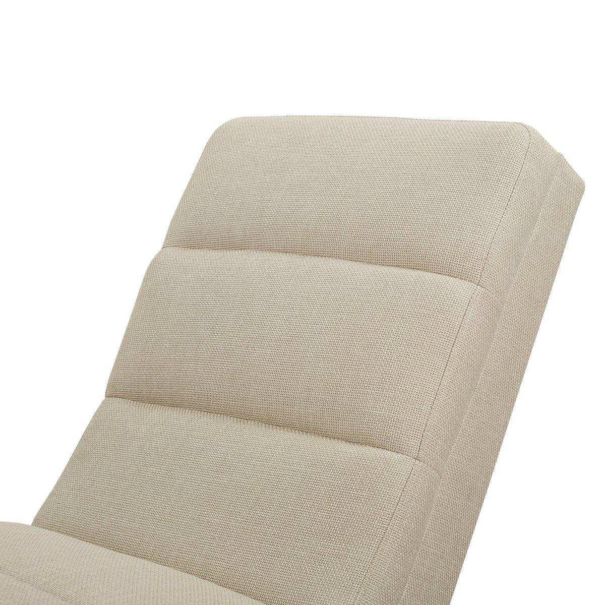 Chaiselongue Strukturstoff Beige - HomeDesign Knaus