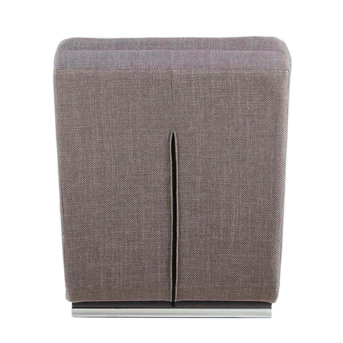 Chaiselongue Strukturstoff Grau - HomeDesign Knaus