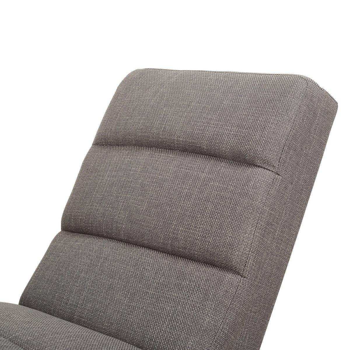 Chaiselongue Strukturstoff Grau - HomeDesign Knaus