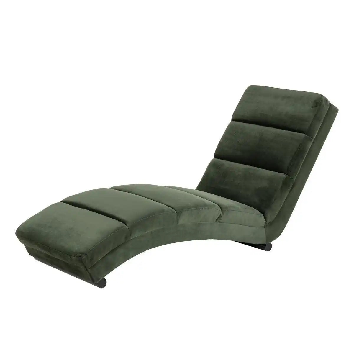 Chaiselongue waldgrün Samt - HomeDesign Knaus