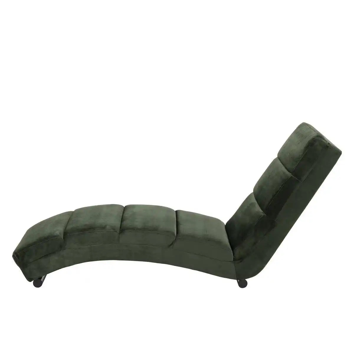 Chaiselongue waldgrün Samt - HomeDesign Knaus