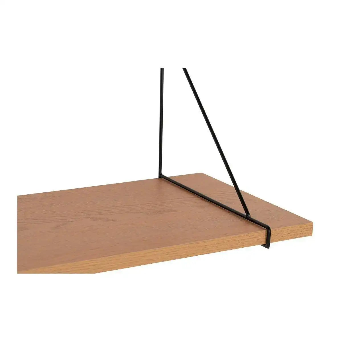 Chiba Wandregal – Wandregal, Eschenfurnier, schwarzer Stahlrahmen, 120 x 29 cm - HomeDesign Knaus