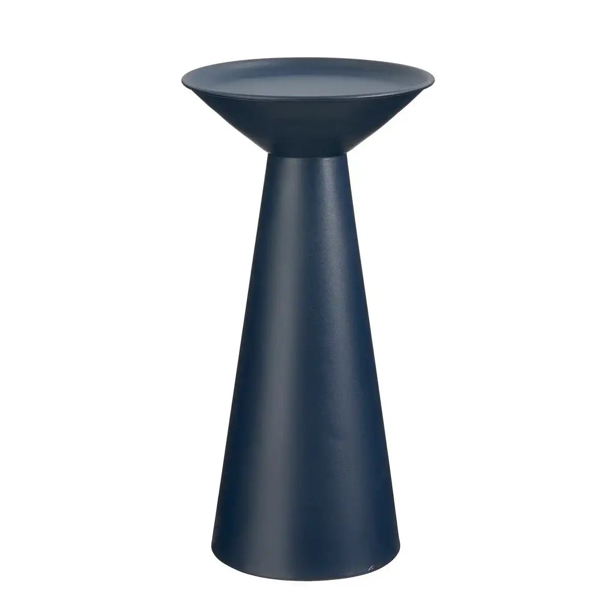 Chiel Side Table - H49 x Ø25 cm - FSC 100% - Metall - Dunkelblau - HomeDesign Knaus