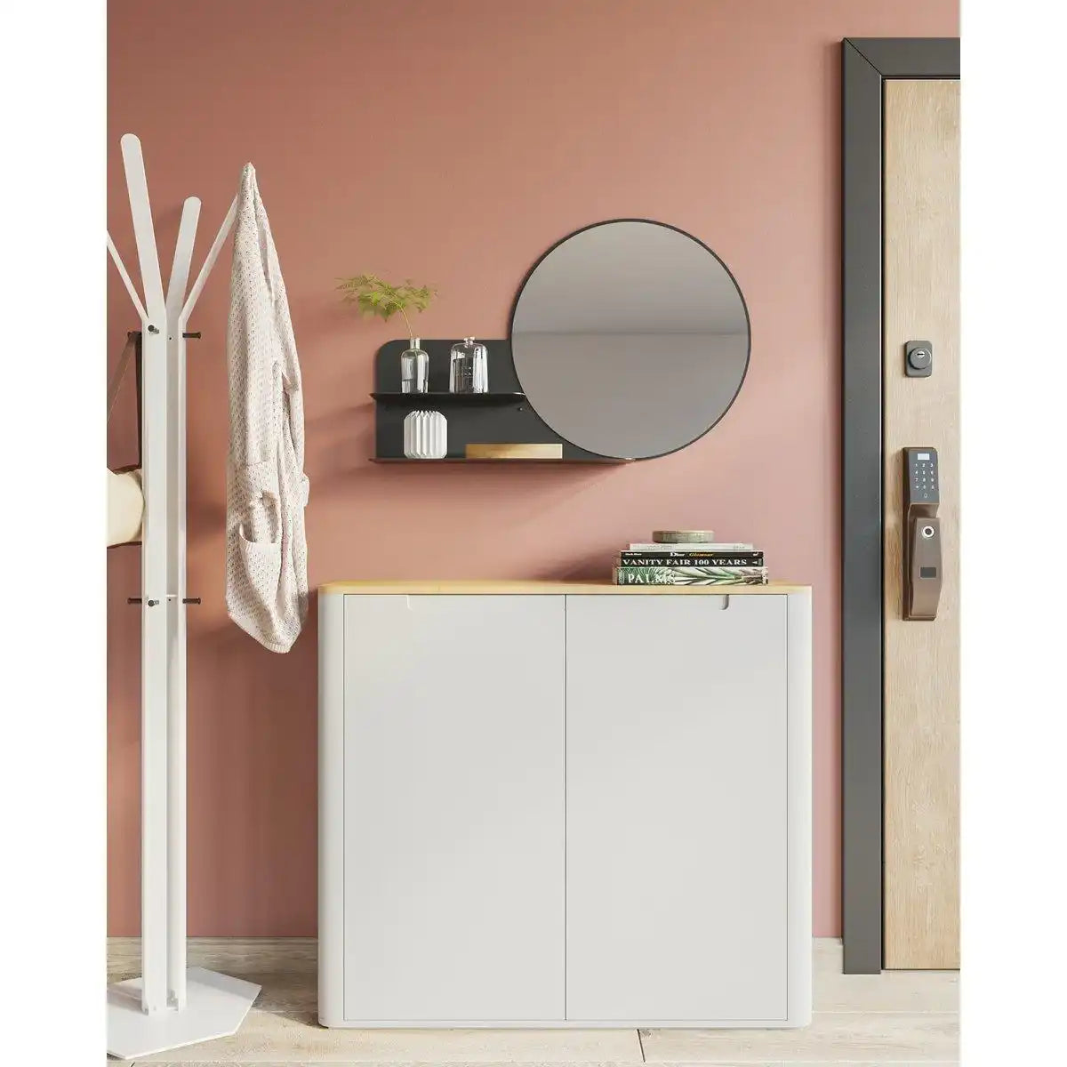 Clever Wandspiegel mit Ablage Garderobenspiegel - HomeDesign Knaus