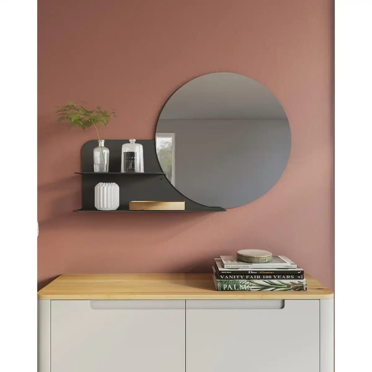 Clever Wandspiegel mit Ablage Garderobenspiegel - HomeDesign Knaus